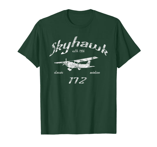 172 Skyhawk Airplane Classic Vintage Aviation Private Pilot T-Shirt