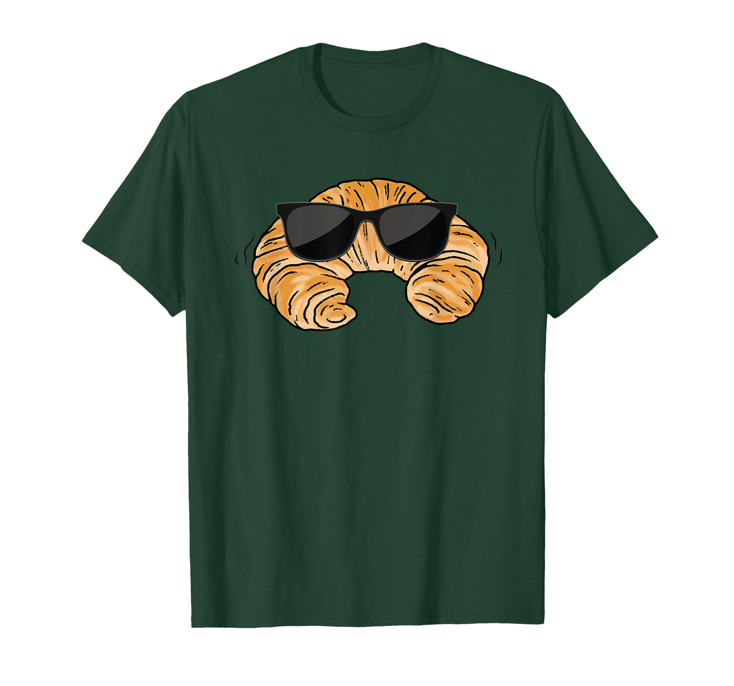 Croissant WIth Sunglasses Costume French Bread T-Shirt