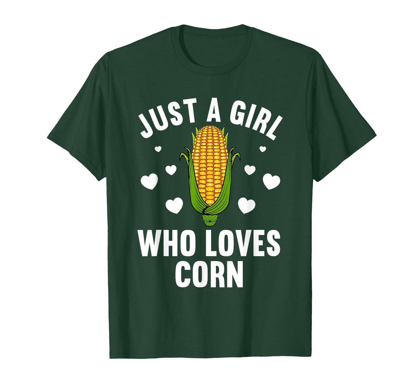 Cute Corn Art For Women Girls Kids Kernel Corn Cob Lovers T-Shirt