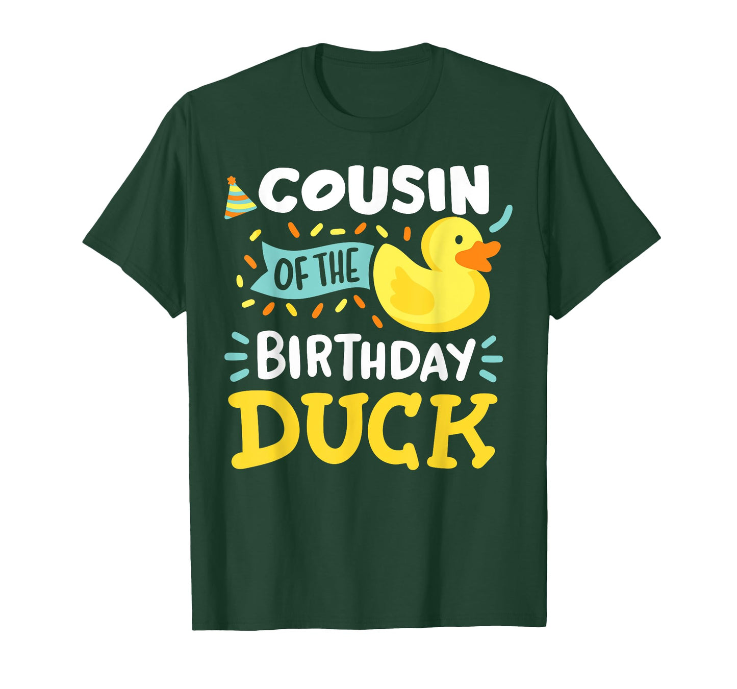 Cousin Of The Birthday Duck Boy Rubber Duck Bday Family T-Shirt