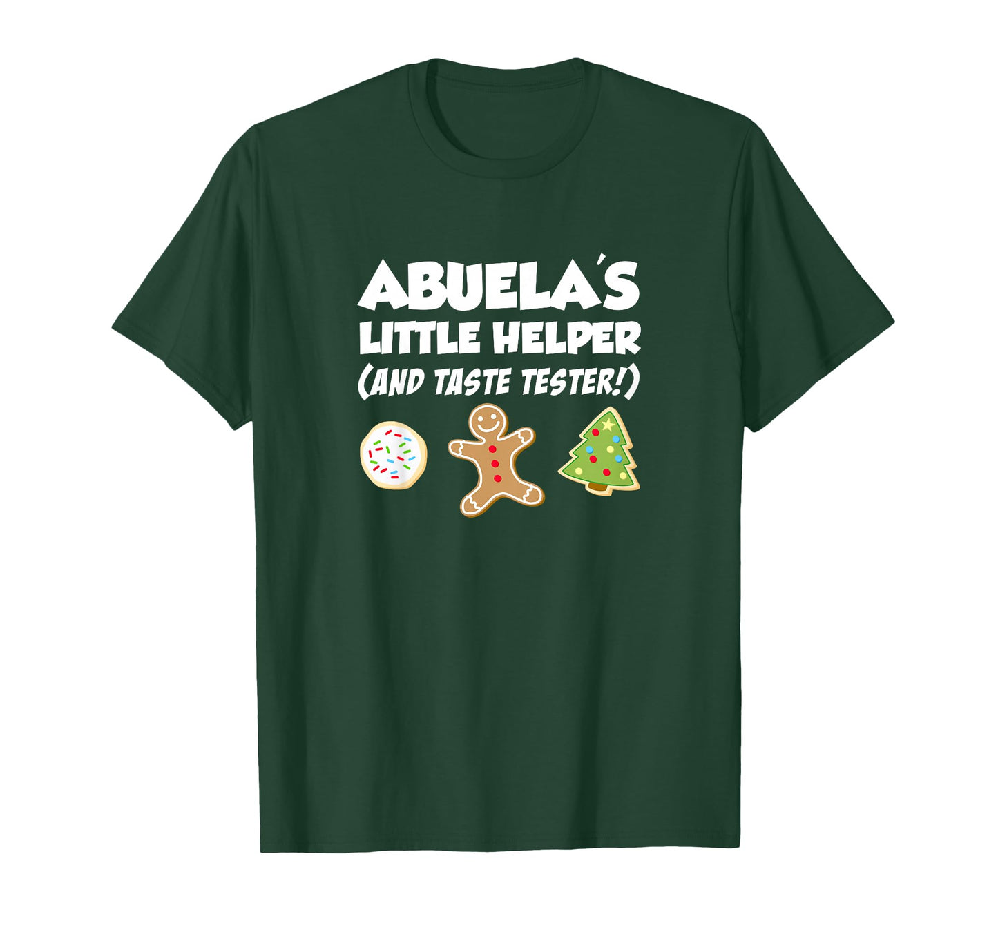 Abuela's Little Helper Christmas Cookie Baking Grandchild T-Shirt