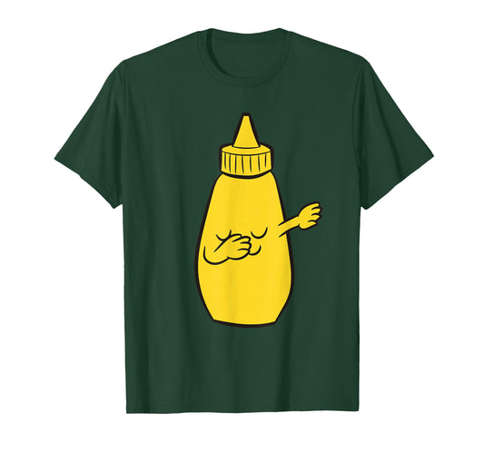 Dabbing Yellow Mustard Squeeze Bottle Funny Dancing Mustard T-Shirt