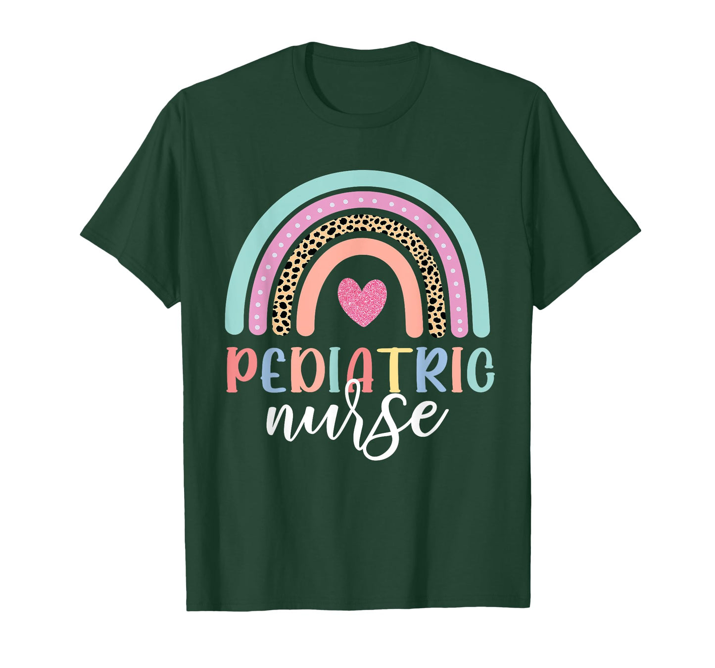 Cute Pediatric Nure Peds Nurse Nursing School Team Rainbow T-Shirt