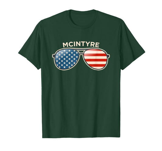 McIntyre, LA Vintage US Flag Sunglasses T-Shirt
