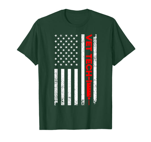 Cool Vet Tech Art For Men Women Veterinary Vet Technician T-Shirt