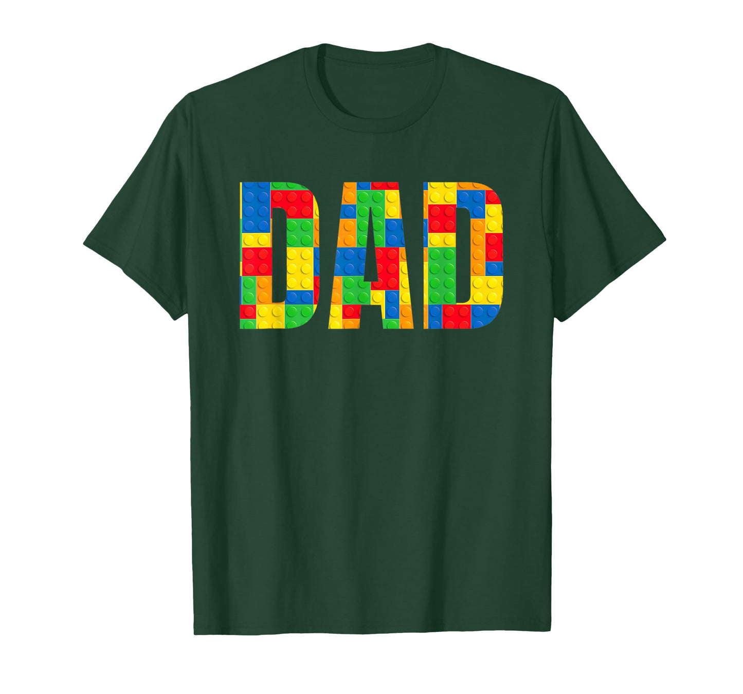 Dad Parent Brick Master Builder Building Blocks Set Family T T-Shirt