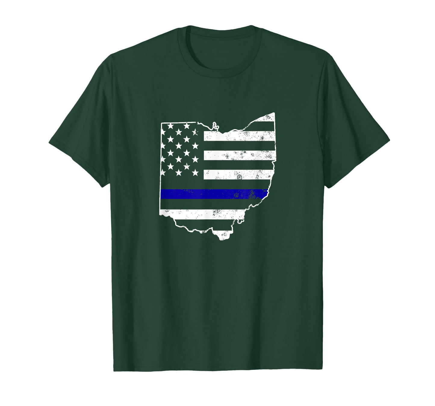 Ohio Thin Blue Line Police T-Shirt
