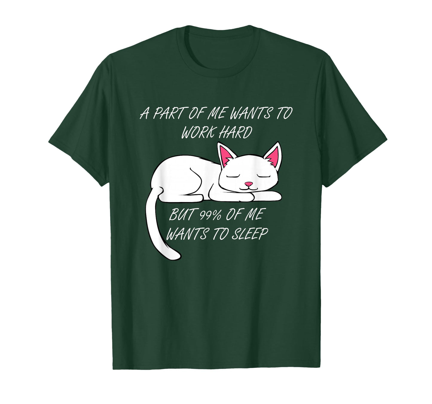 Lazy Cat Funny Kitty Work Office Excuse T-Shirt