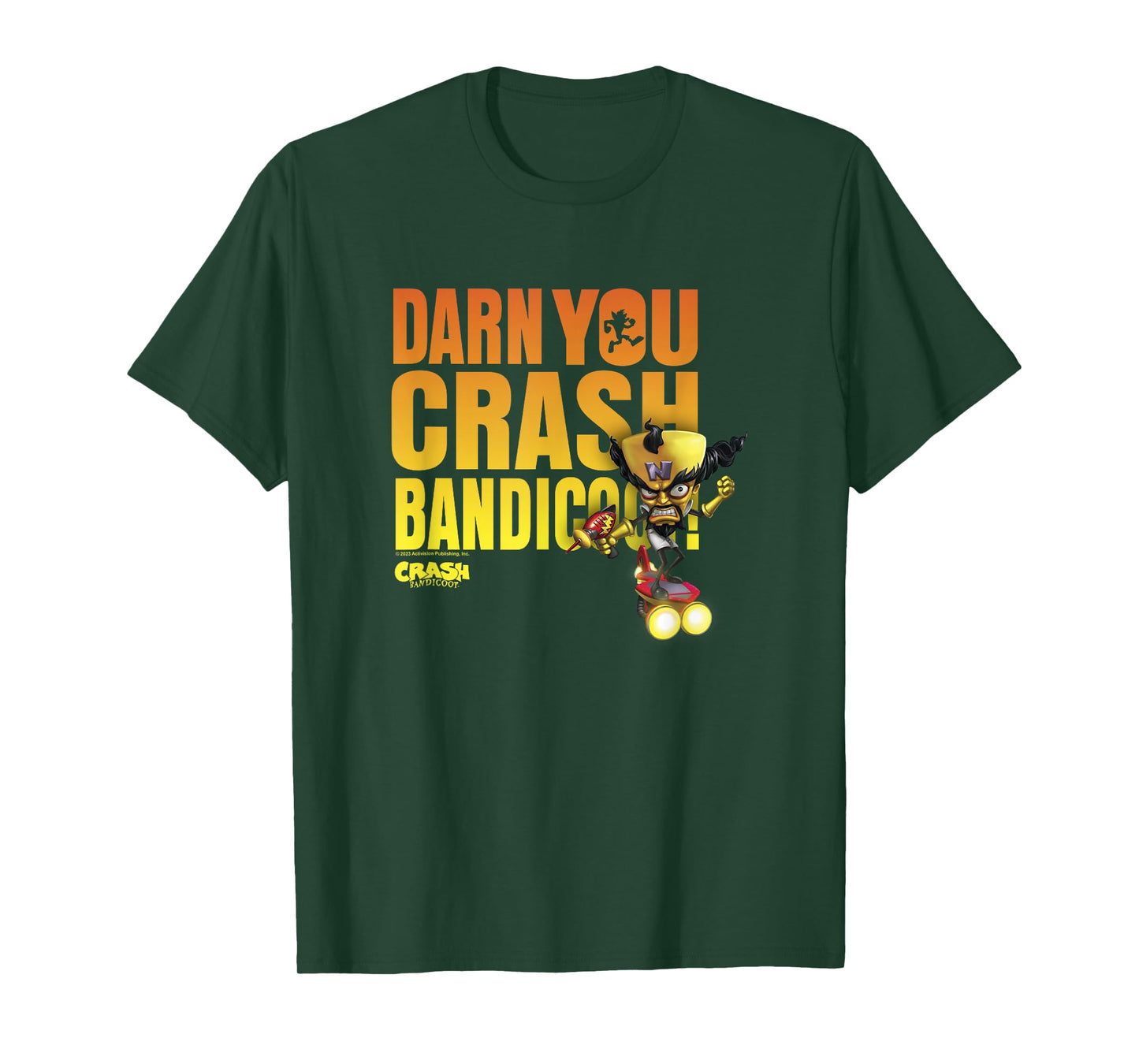 Crash Bandicoot Dr. Neo Cortex Darn You Crash Bandicoot Logo T-Shirt