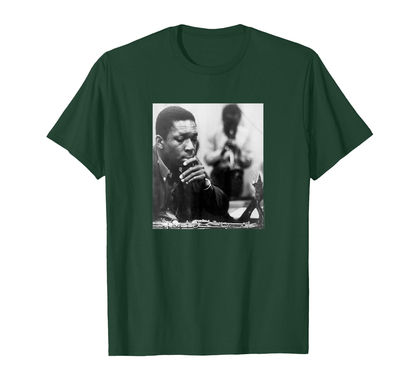 John Coltrane Black and White Photo T-Shirt