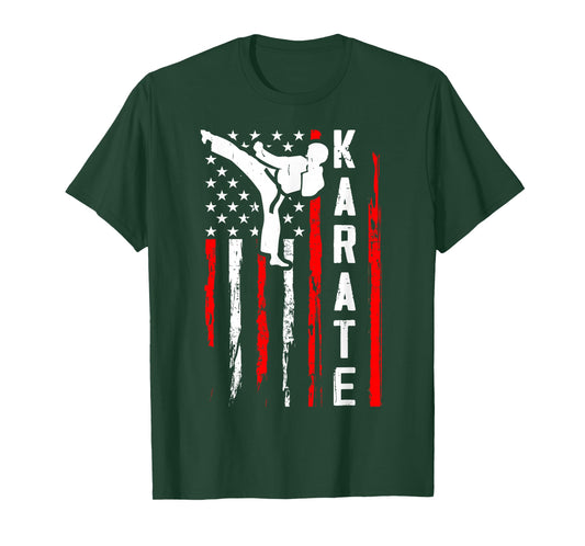 Karate USA American Flag T-Shirt