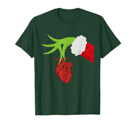 Christmas Cardiac Nurse Heart Anatomy Cardiology RN Nursing T-Shirt