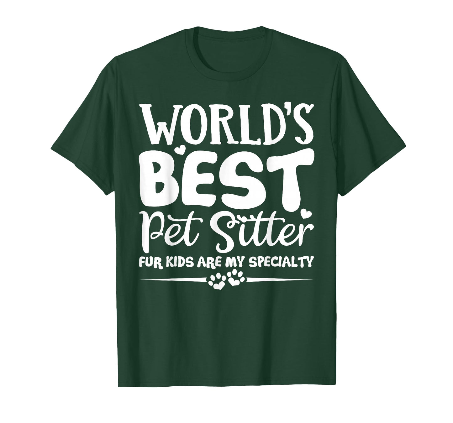 World's Best Pet Sitter Shirt Dog Sitter Fur Kids Gift T-Shirt