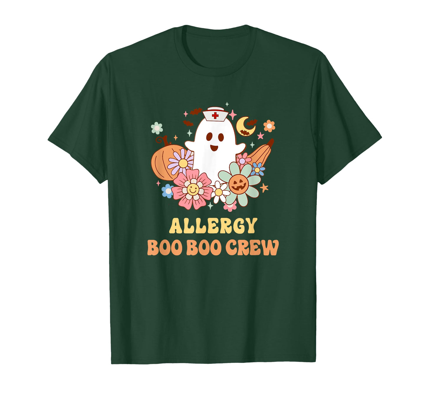 Allergy Boo Boo Crew Nurse Halloween T-Shirt