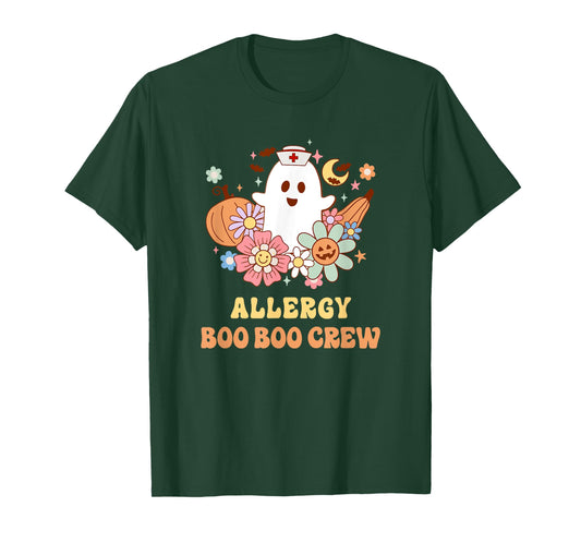Allergy Boo Boo Crew Nurse Halloween T-Shirt