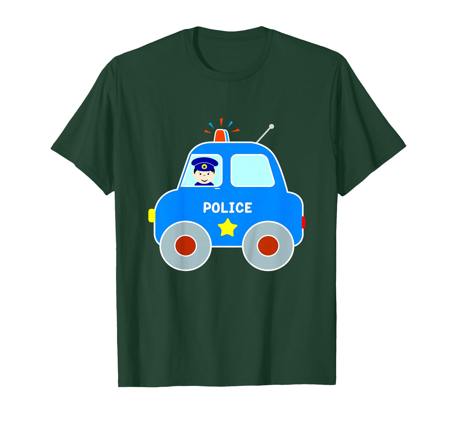 Police Car Toddler Boys Girls Cute Cop Patrol Vehicle T-Shirt