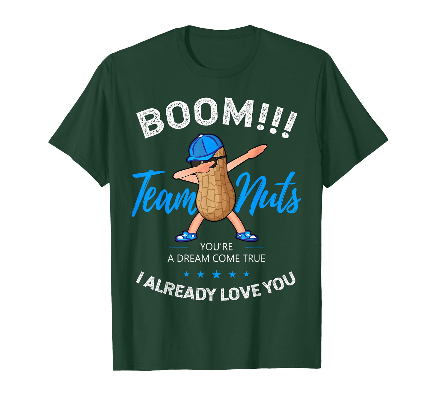 Gender Reveal Team Nuts Boy Matching Family Baby Party T-Shirt