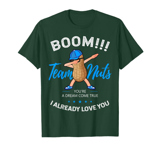 Gender Reveal Team Nuts Boy Matching Family Baby Party T-Shirt