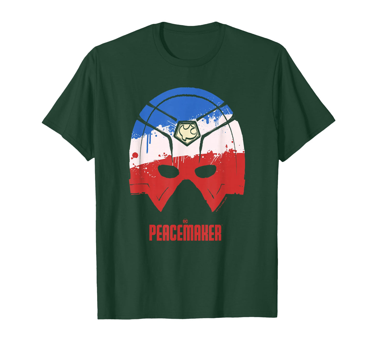 Peacemaker Americana Painted Helmet T-Shirt