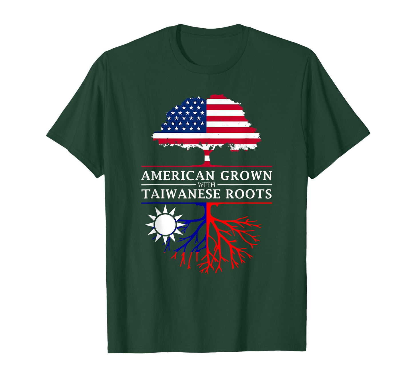 American Grown with Taiwanese Roots T-Shirt - Taiwan Shirt T-Shirt