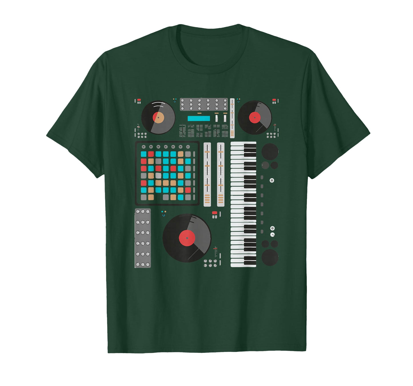 Electronic Music Synthesizer Techno Music DJ Producer T-Shirt