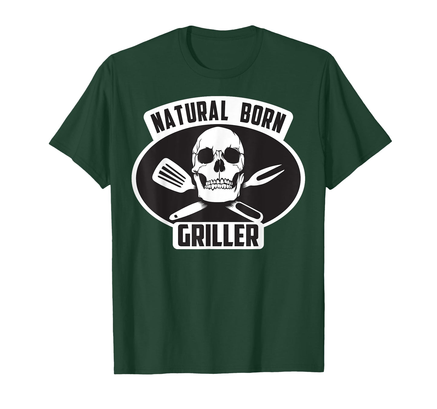 Cool Natural Born Griller BBQ Gift T-Shirt For Grill Master T-Shirt