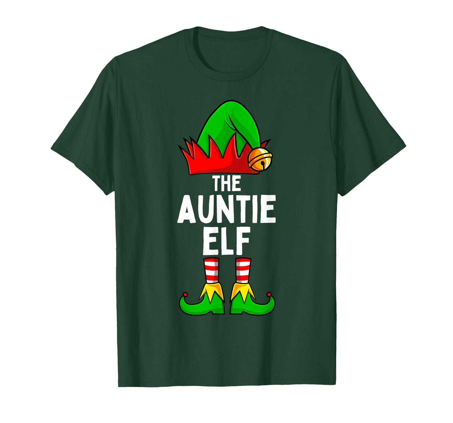 Auntie Elf Matching Family Christmas Women T-Shirt