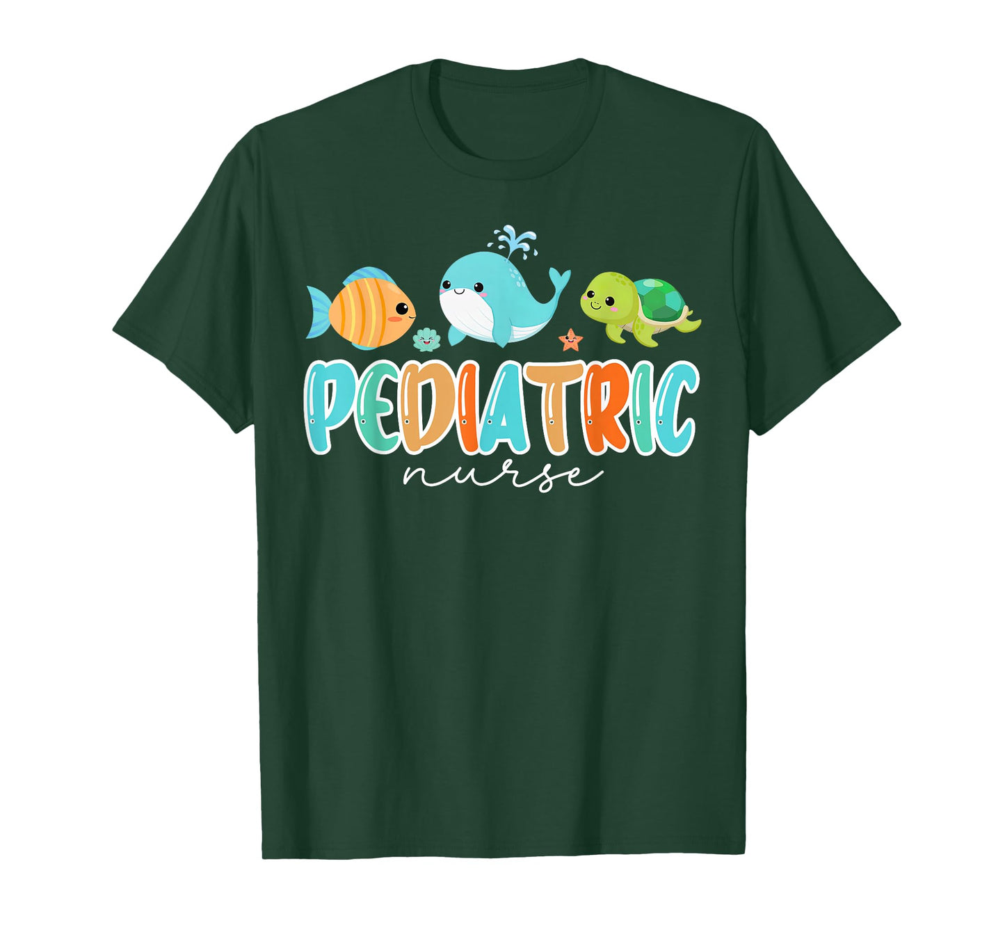 Cute Ocean Sea Summer Pediatric Nurse PEDS RN Pediatrician T-Shirt