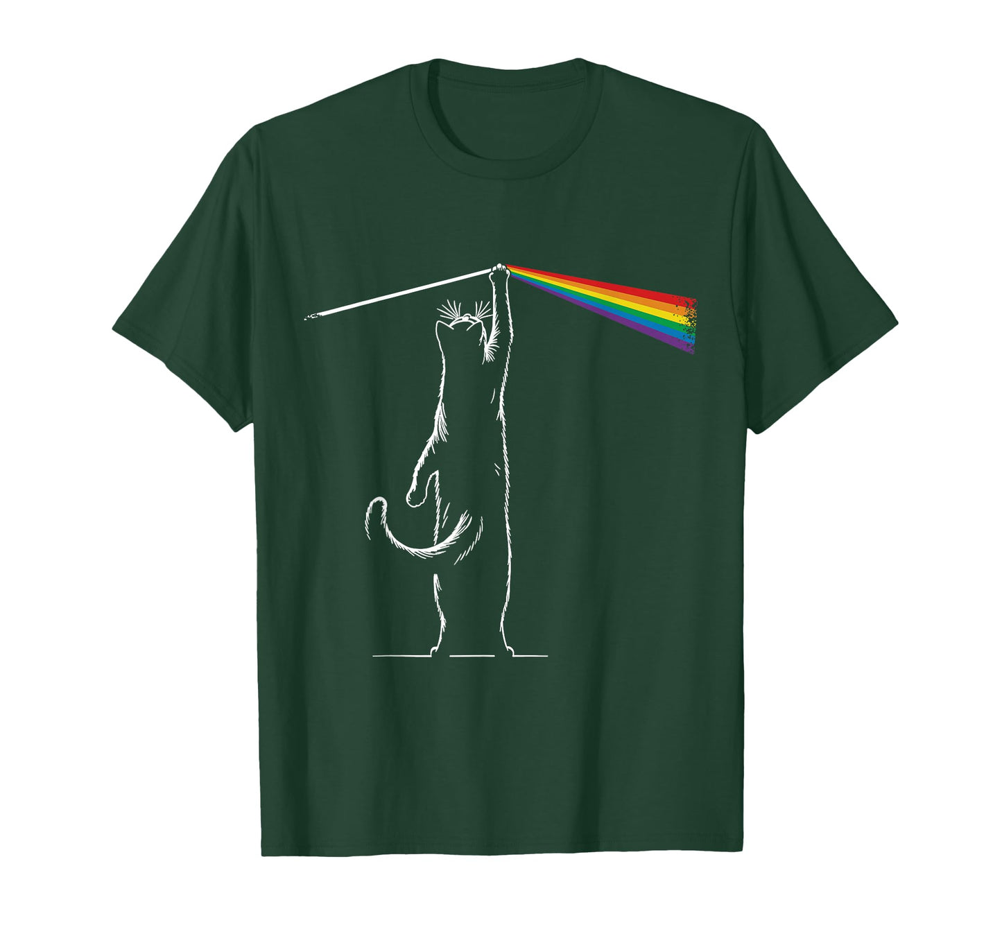 Playing with Light Cat Gift Men Kids Women Funny Cat T-Shirt