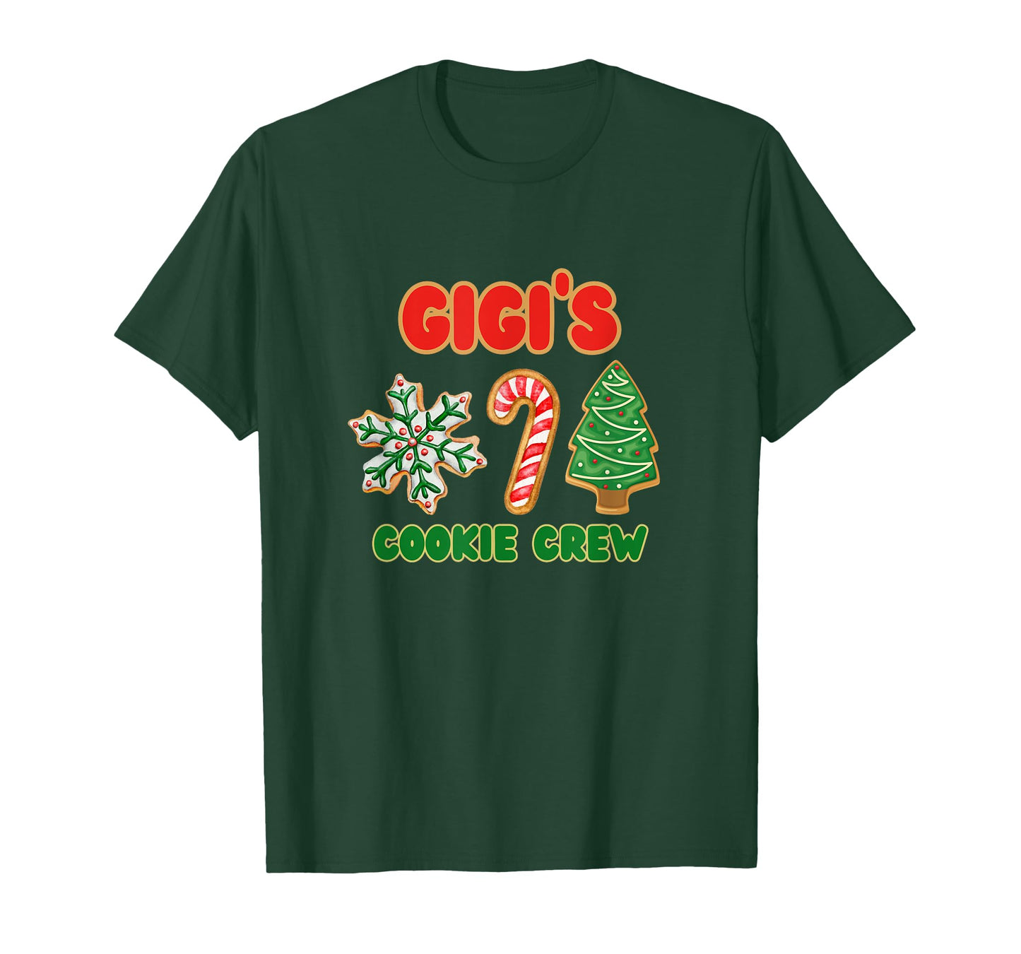 Cute Gigi Christmas Cookie Helper Crew T-Shirt