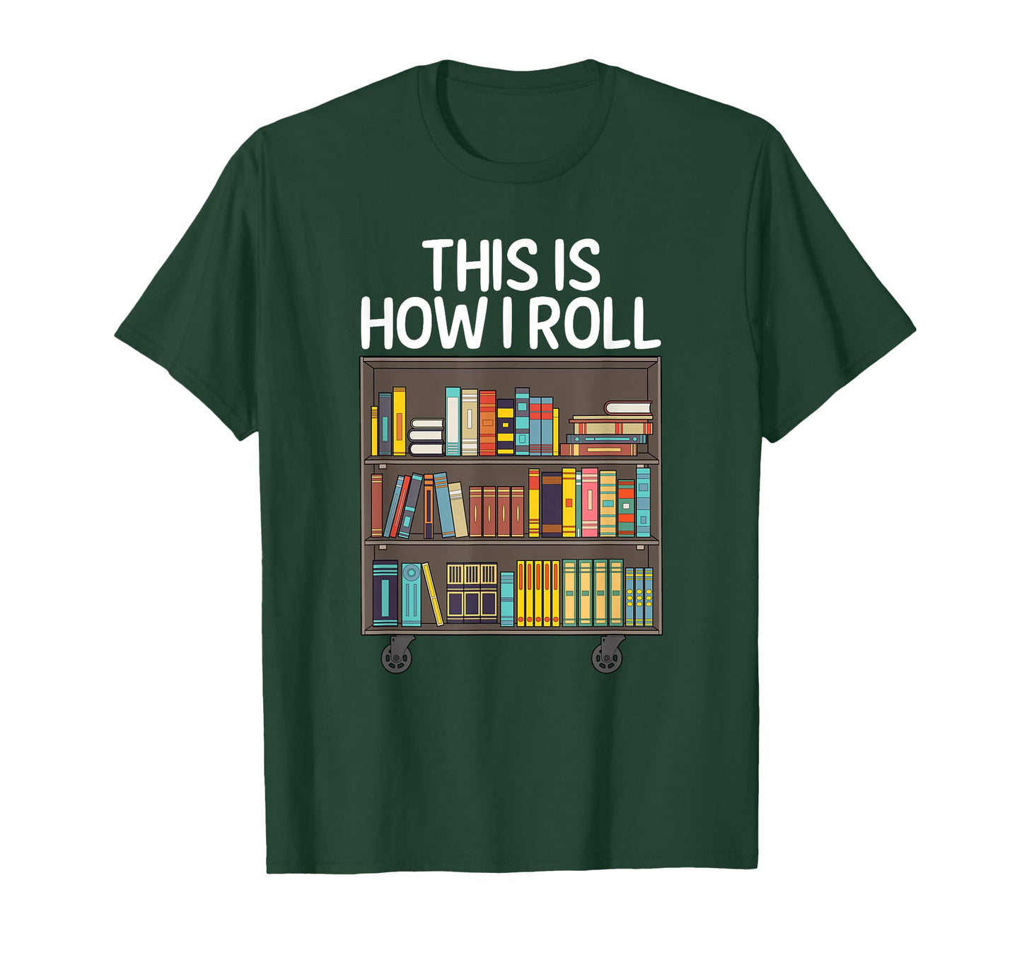 Cute Library Art For Men Women Book Reader School Librarian T-Shirt