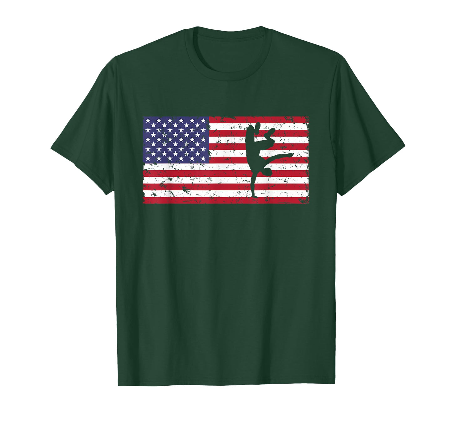 American Flag Breakdancing Cool Dancer Men Women Breakdance T-Shirt