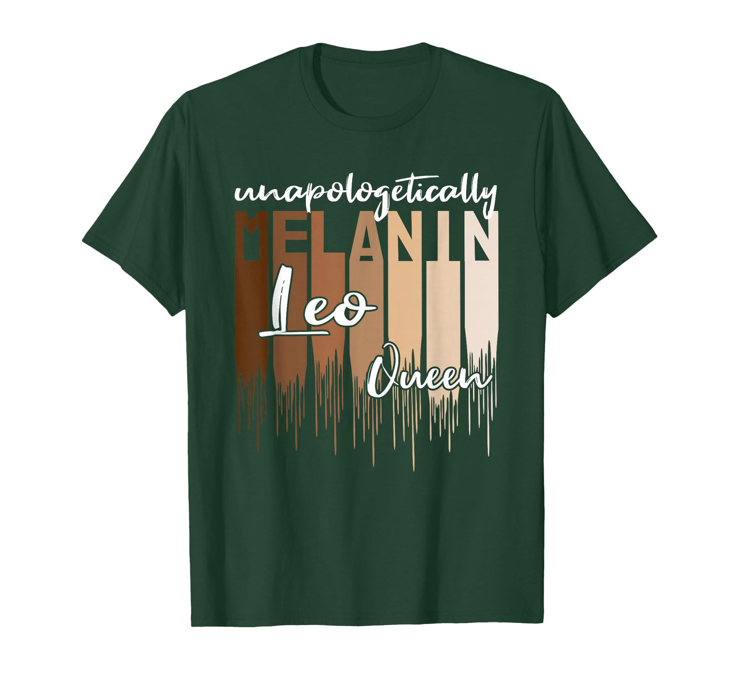 Leo Unapologetically Melanin Queen for Black Women T-Shirt