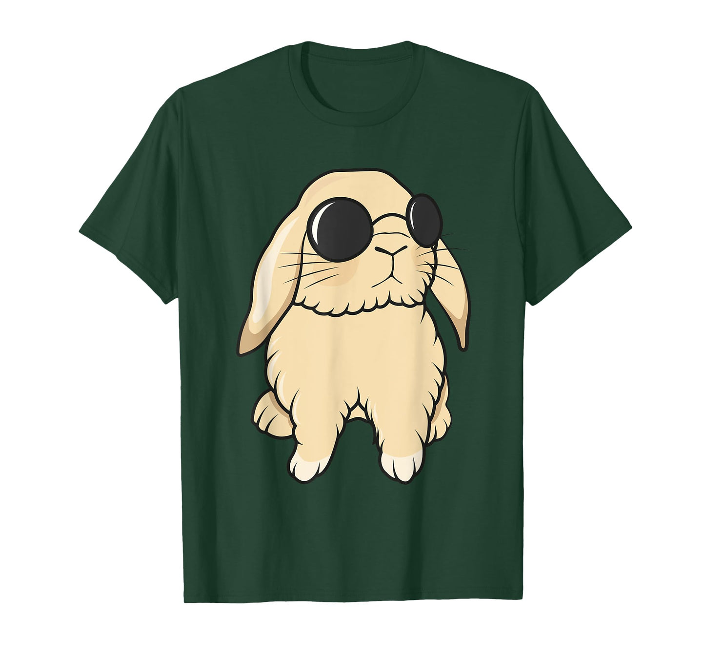 Cute Mini Holland Lop Bunny Rabbit Lover Sunglasses Easter T-Shirt