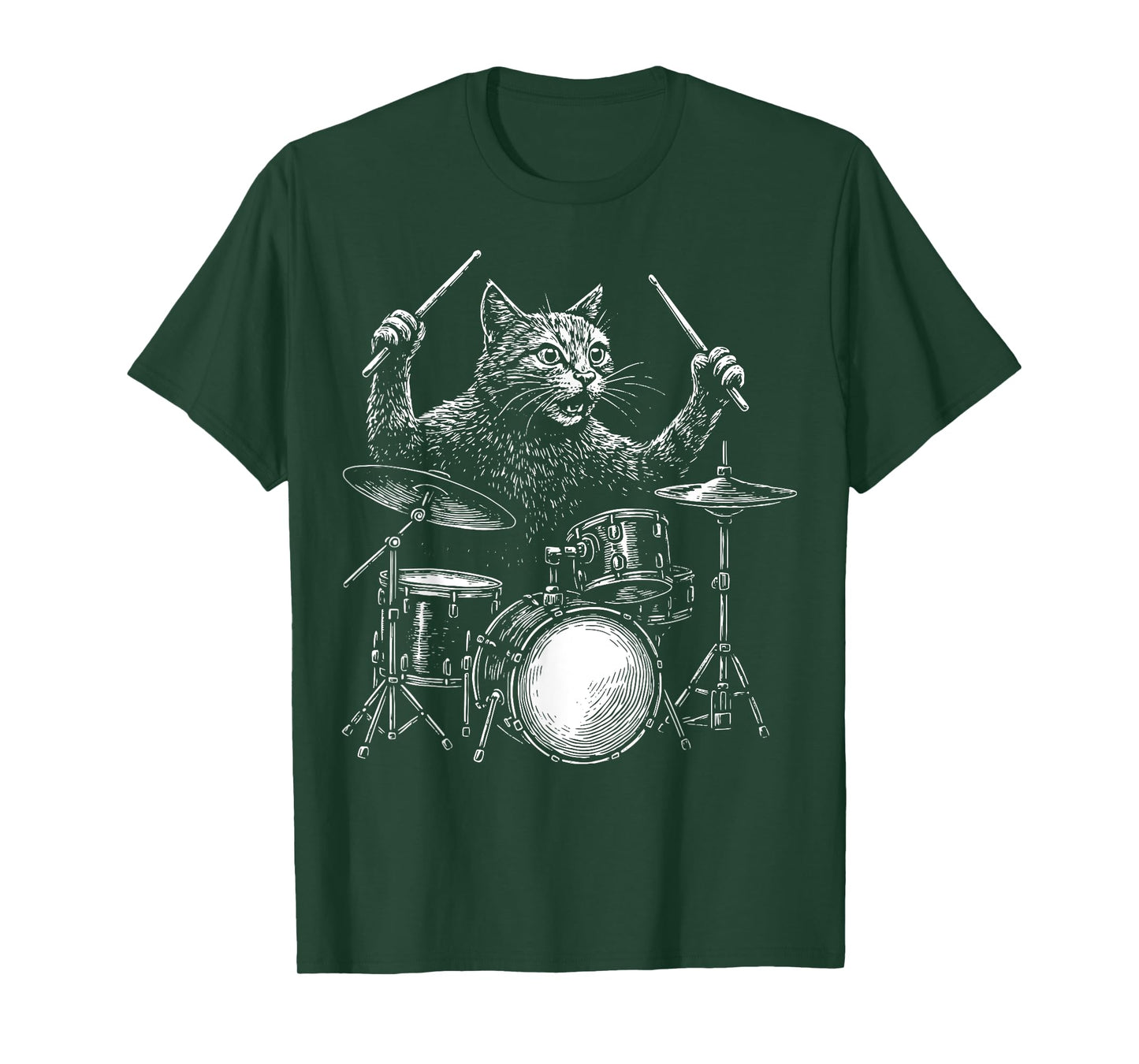 Cat Drummer T-Shirt