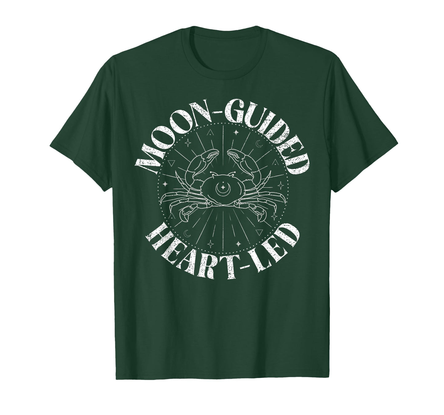 Moon guided Heart led Cancer Zodiac T-Shirt