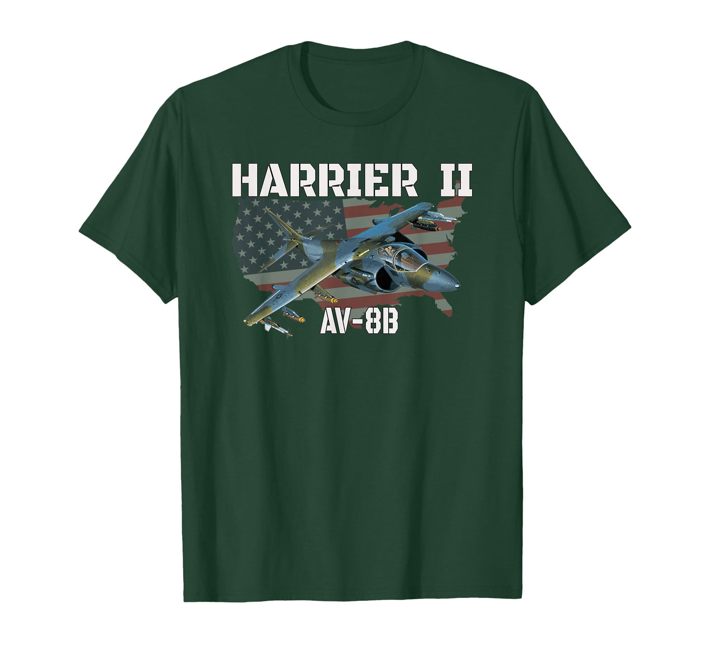 AV-8B Harrier II Ground-Attack Aircraft Military Aviation T-Shirt