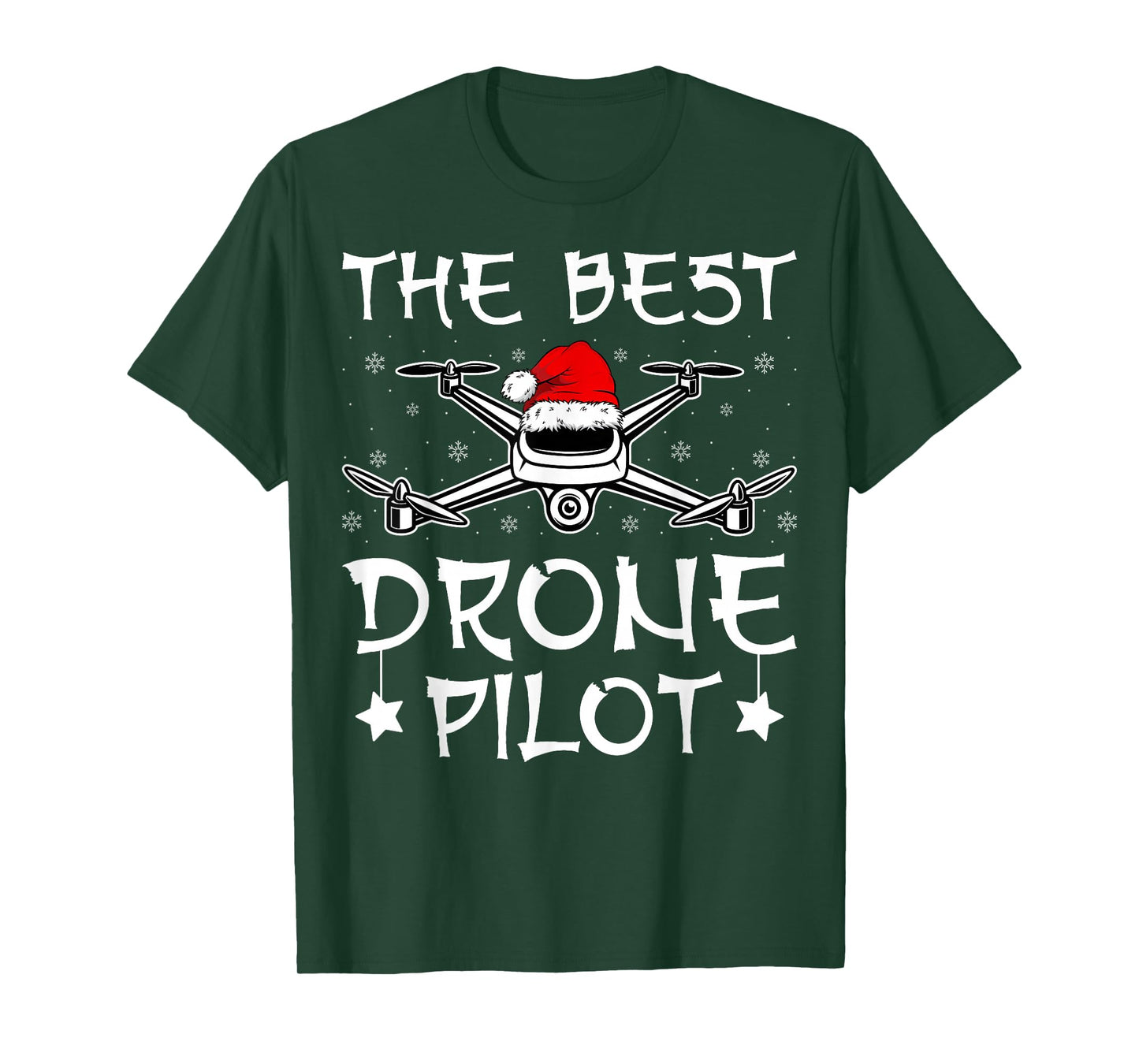 The Best Drone Pilot Santa Hat FPV Drone Operator Christmas T-Shirt