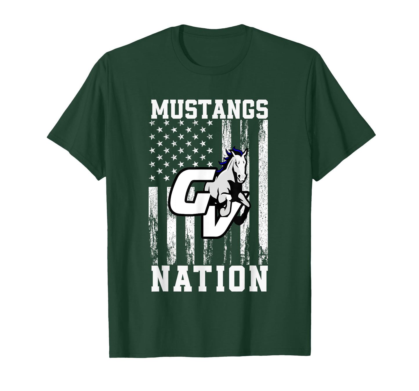 Grand Valley Mustangs Logo Nation HS T-Shirt