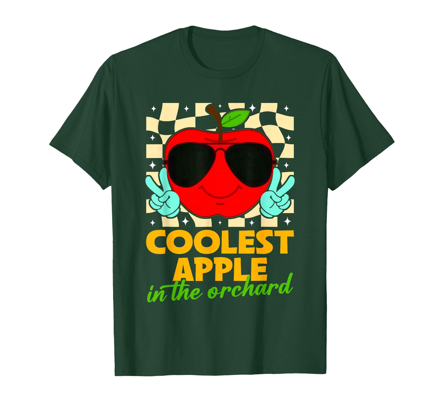 Apple Picking Day Harvest Coolest Apple in The Orchard Retro T-Shirt