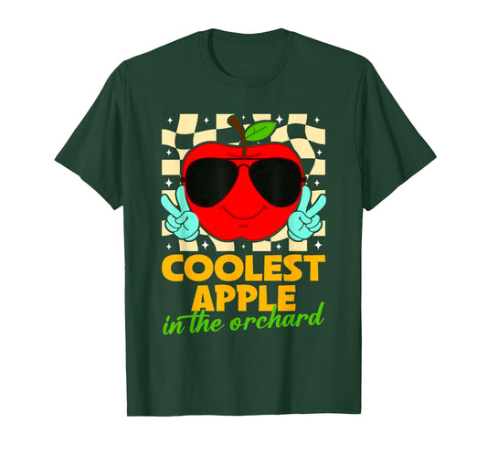 Apple Picking Day Harvest Coolest Apple in The Orchard Retro T-Shirt