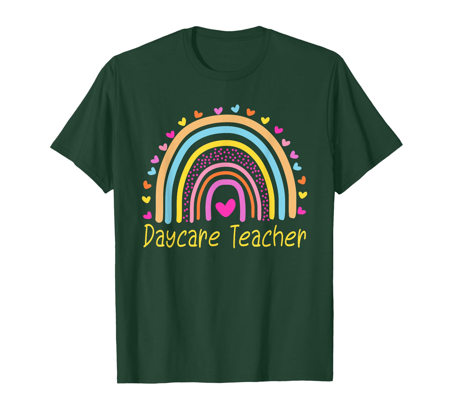 Childcare Daycare Teacher Provider Rainbow T-Shirt