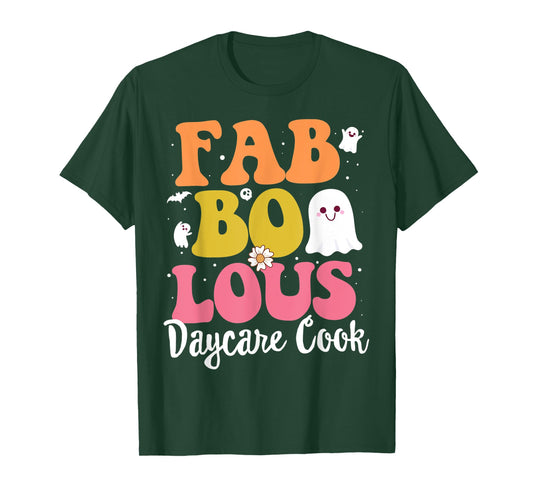 Cute Faboolous Halloween Spooky Outfit For Daycare Cook T-Shirt