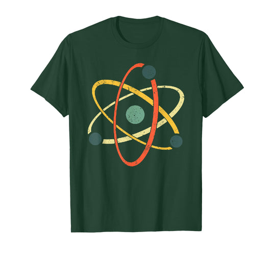 Cool Atom Art Men Women Biology Physics Chemistry Teacher T-Shirt