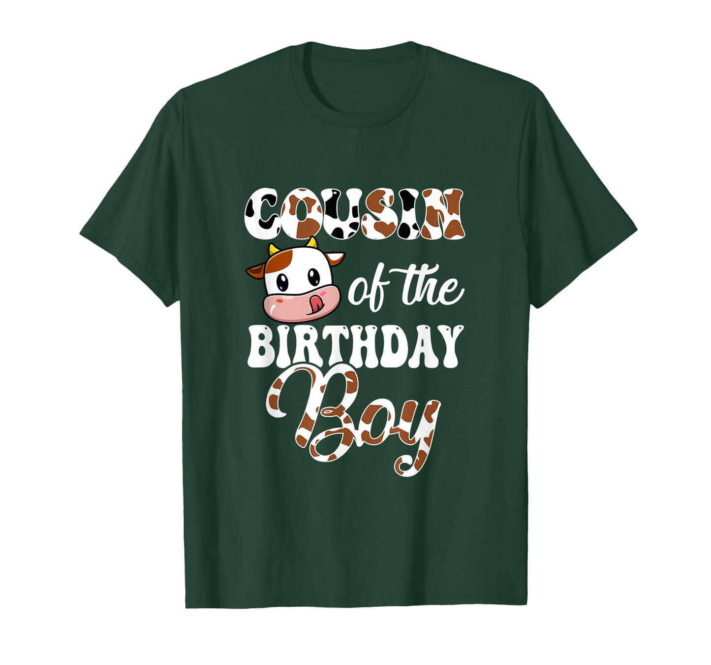 Cousin Of The Birthday Boy Cow Farm 1St Birthday Boy T-Shirt