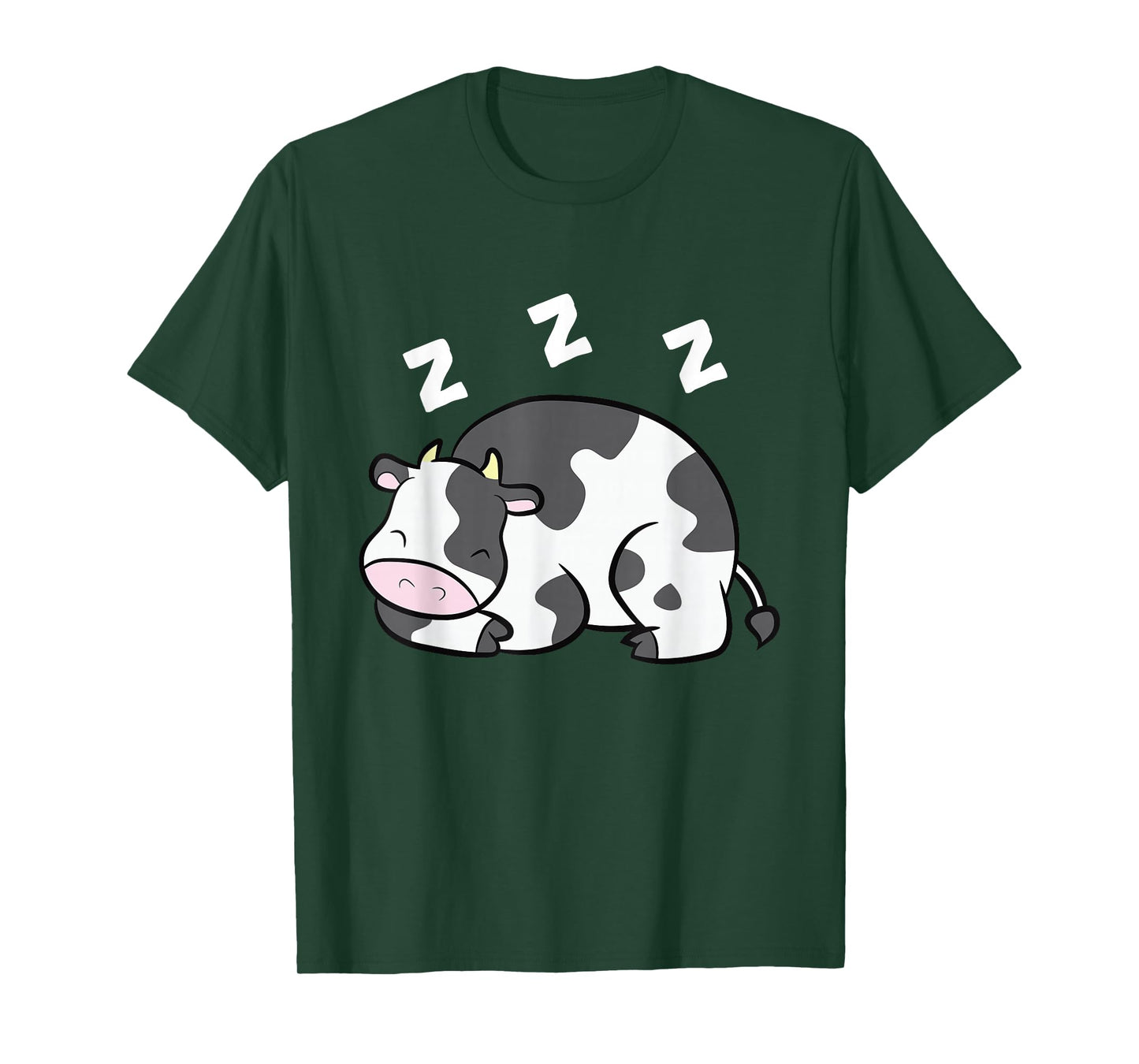 Cow Farm Animal Funny Cow Pajama Sleeping Cow T-Shirt