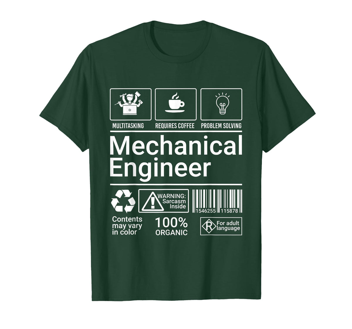 Mechanical Engineer Description Label Mechanical Engineering T-Shirt
