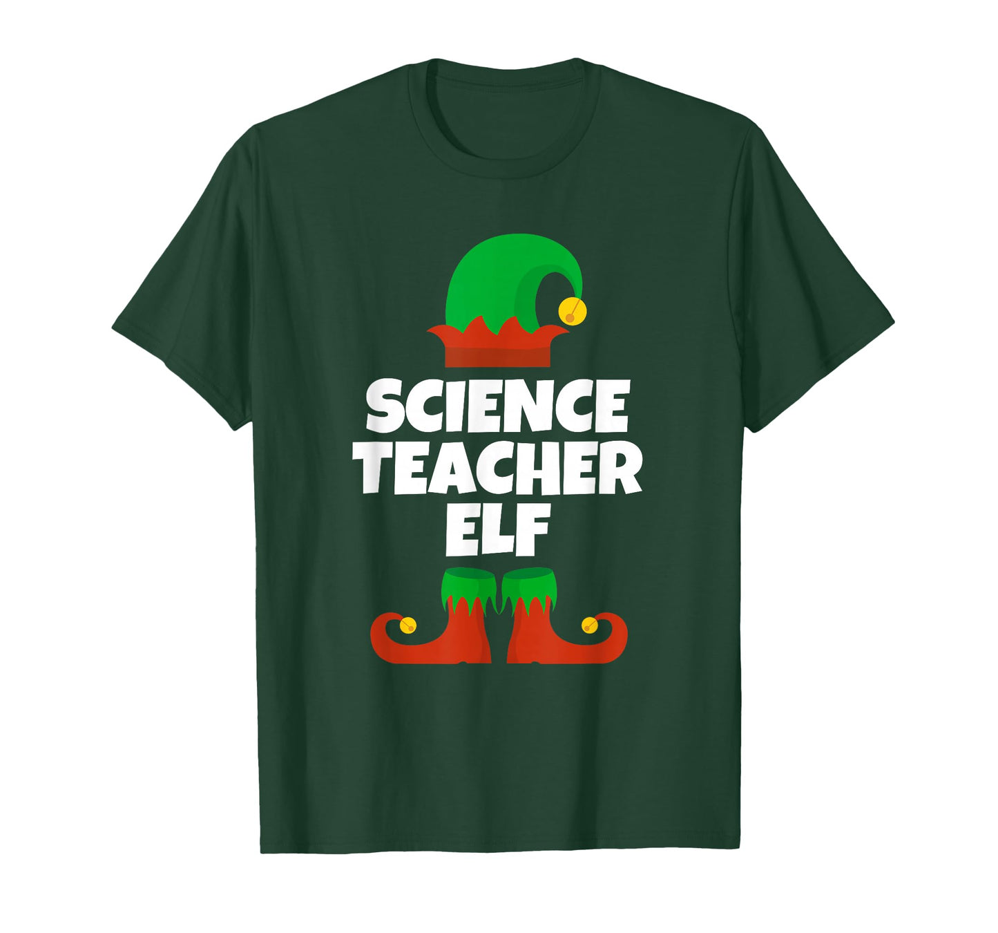 Christmas I'm The Science Teacher Elf Matching Xmas Pajama T-Shirt