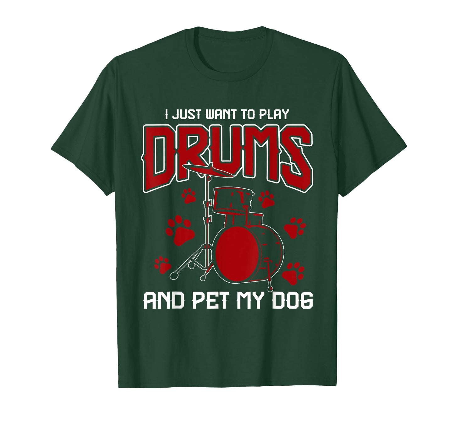 Pet Dog Drummer Drumsticks Gift Music Drums T-Shirt