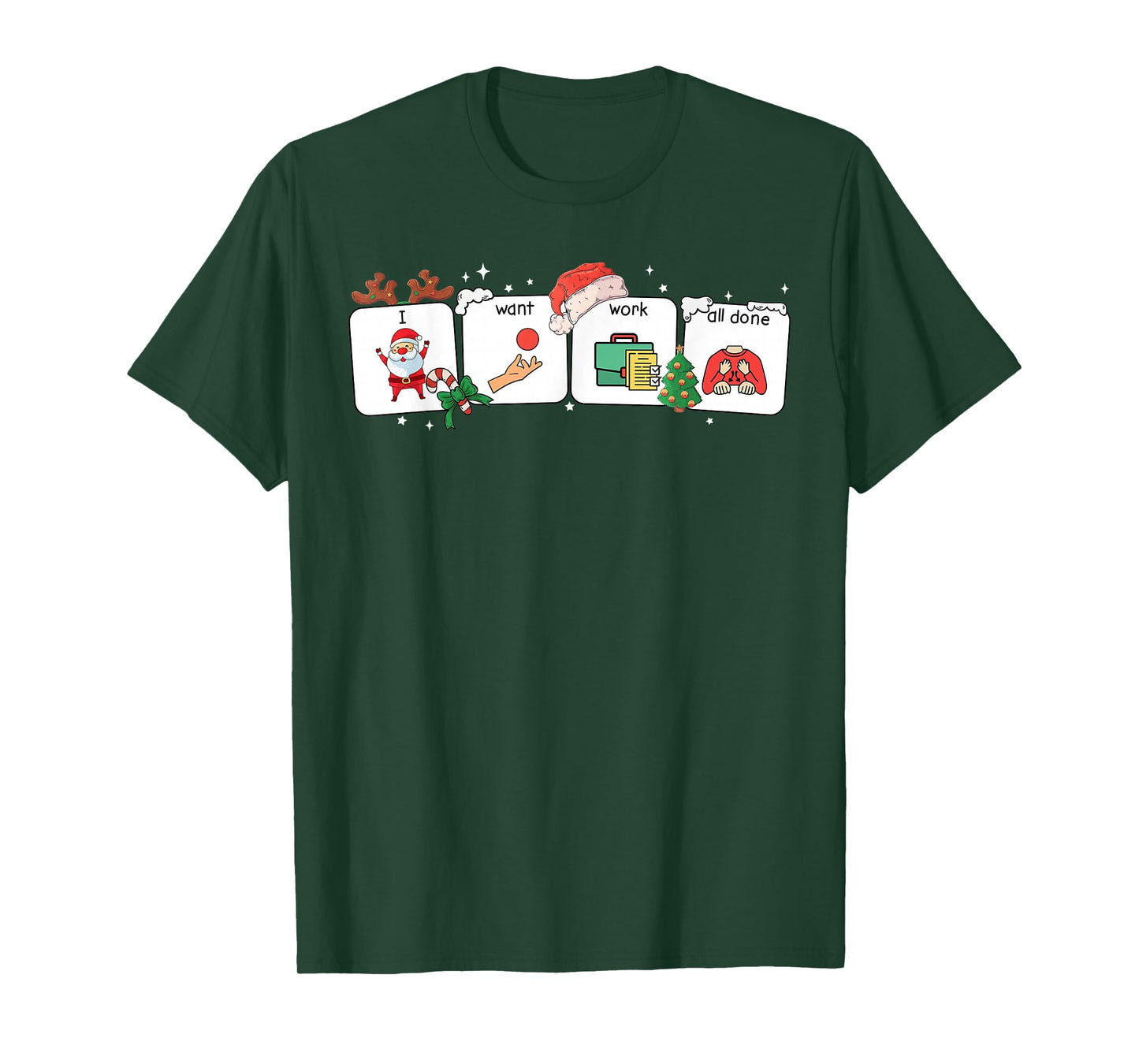 Christmas Santa Special Education Funny SPED Teacher Xmas PJ T-Shirt